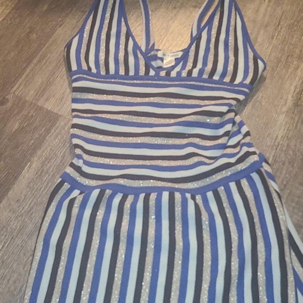 Alice + Olivia~ Striped Halter Mini Dress☆